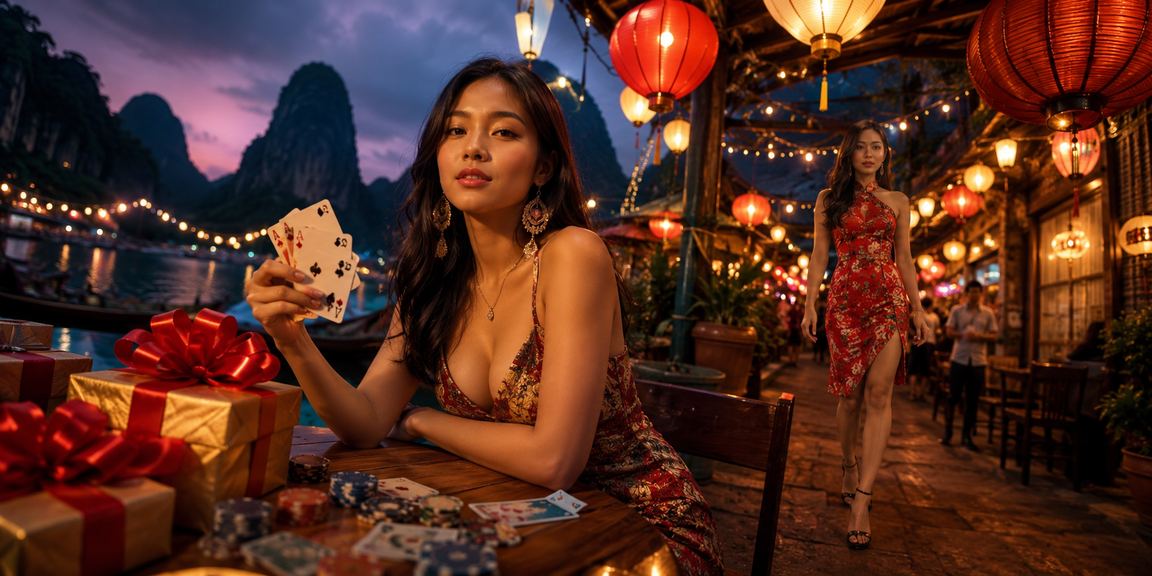 Người chơi đang theo dõi màn hình cược jackpot tại casino Việt Nam với ánh sáng rực rỡ